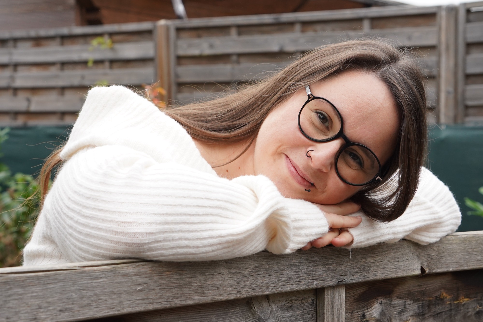 Kathrin Schneider, ruhend und entspannt